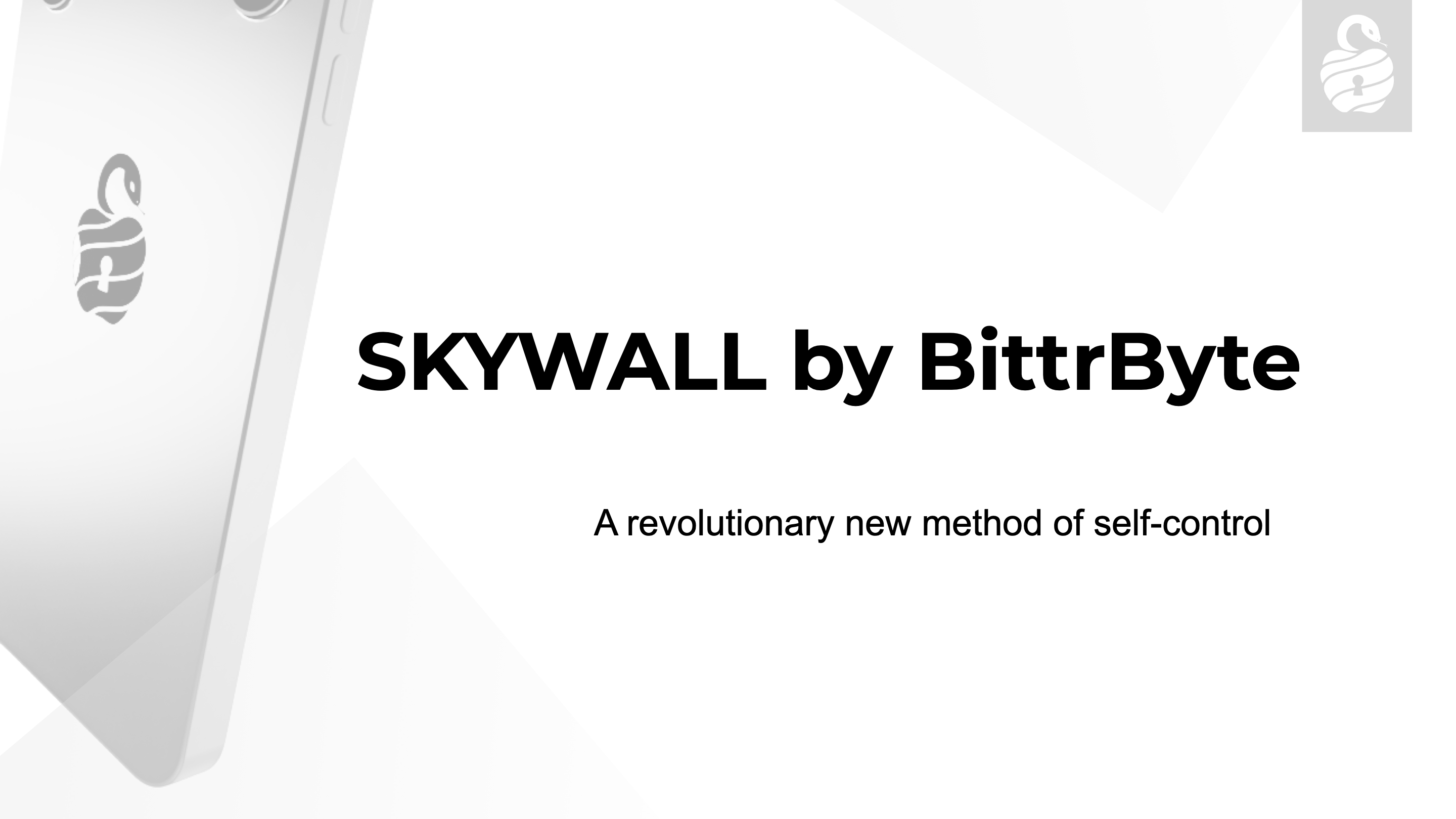 SKYWALL by BittrByte. A revolutionary new method of self-control.