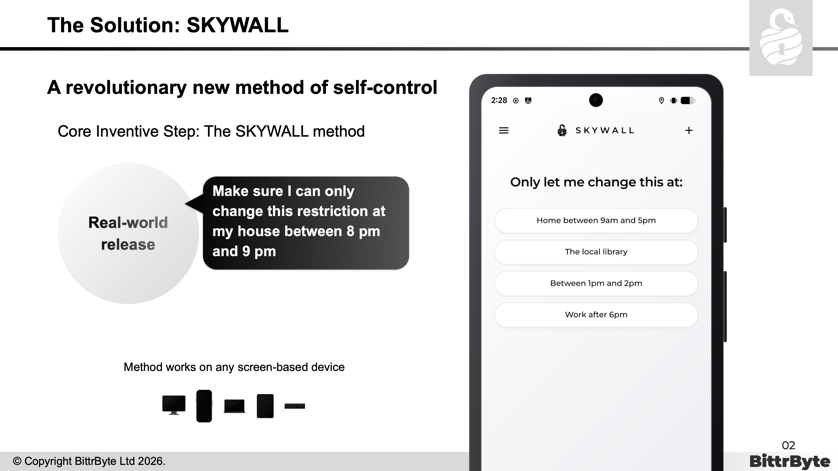 The solution. SKYWALL real-world release.